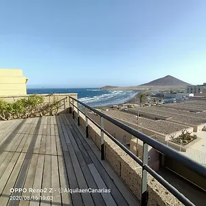 Alquilaencanarias Spectacular Terrace And Sea Views A Ferienhaus El Médano